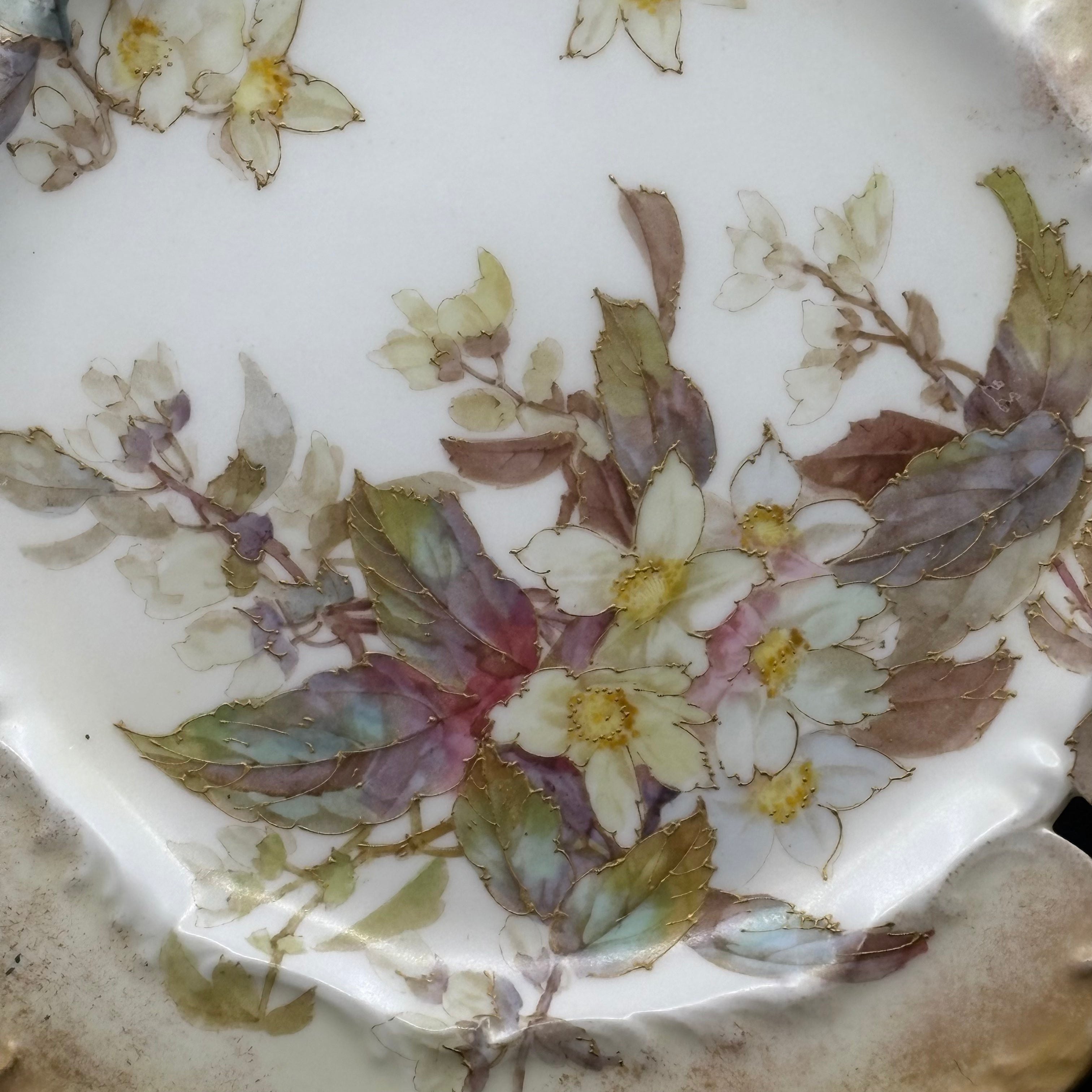 Doulton Burslem Floral Plate C. 1885