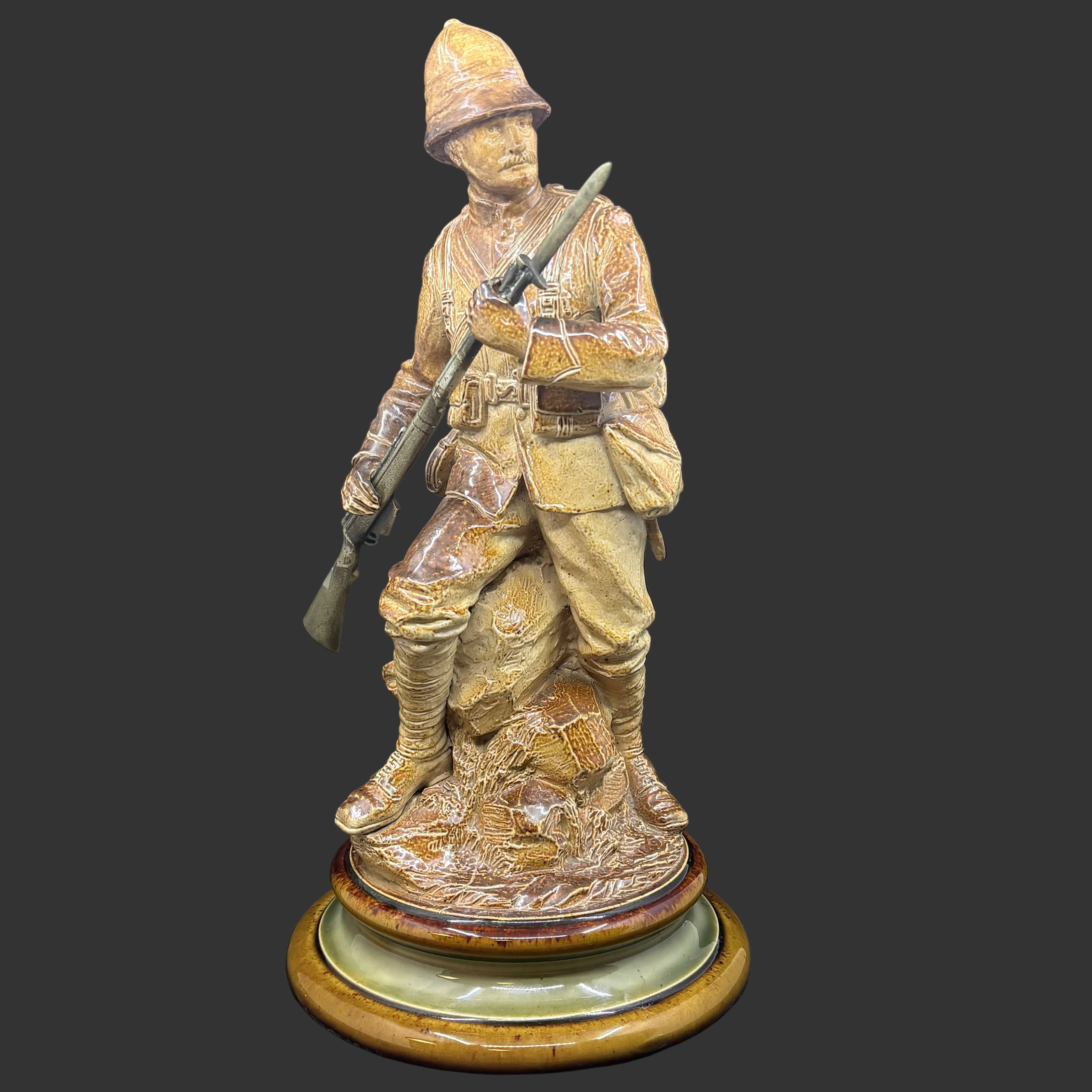 Doulton Lambeth Boer War Soldier — John Broad, circa 1901