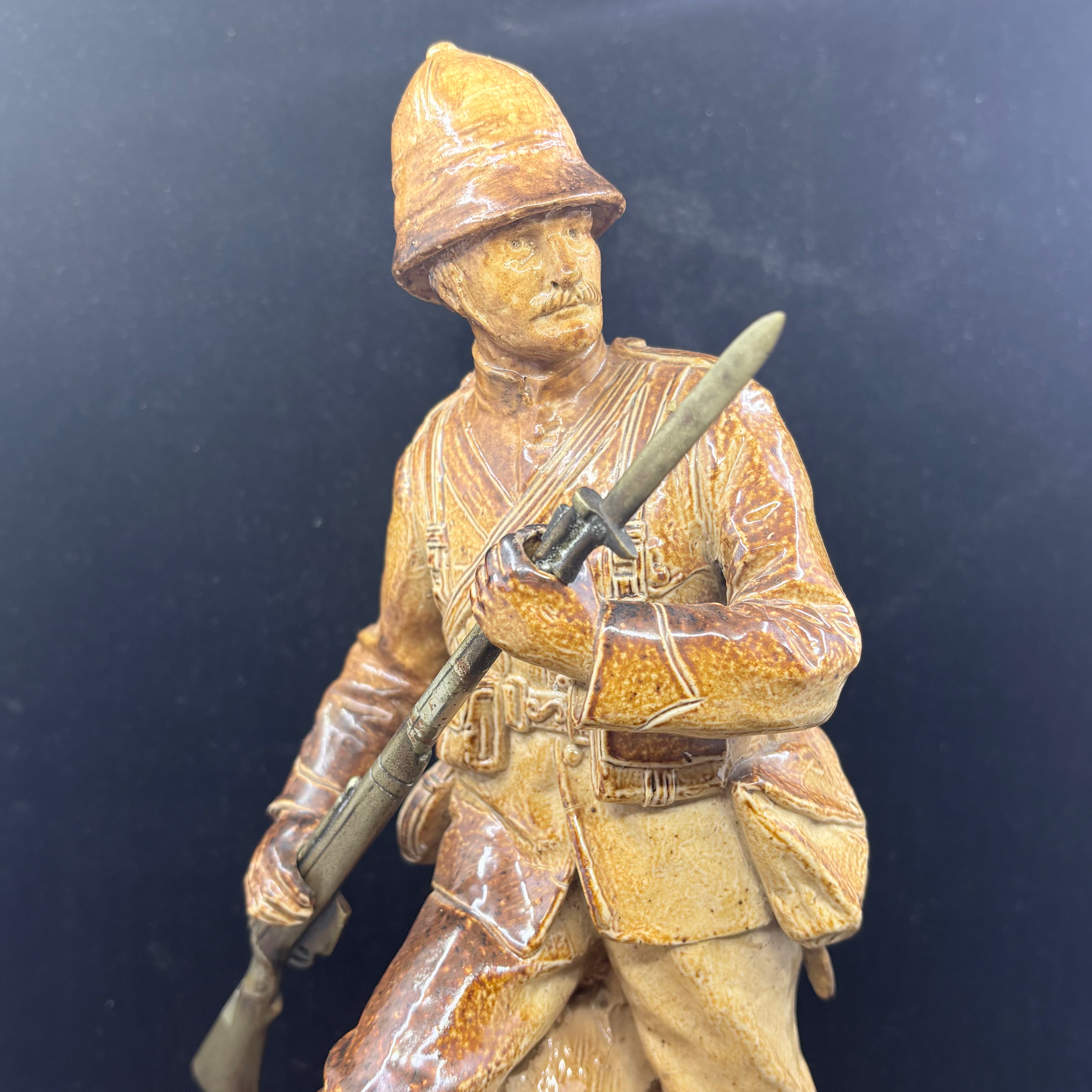 Doulton Lambeth Boer War Soldier — John Broad, circa 1901