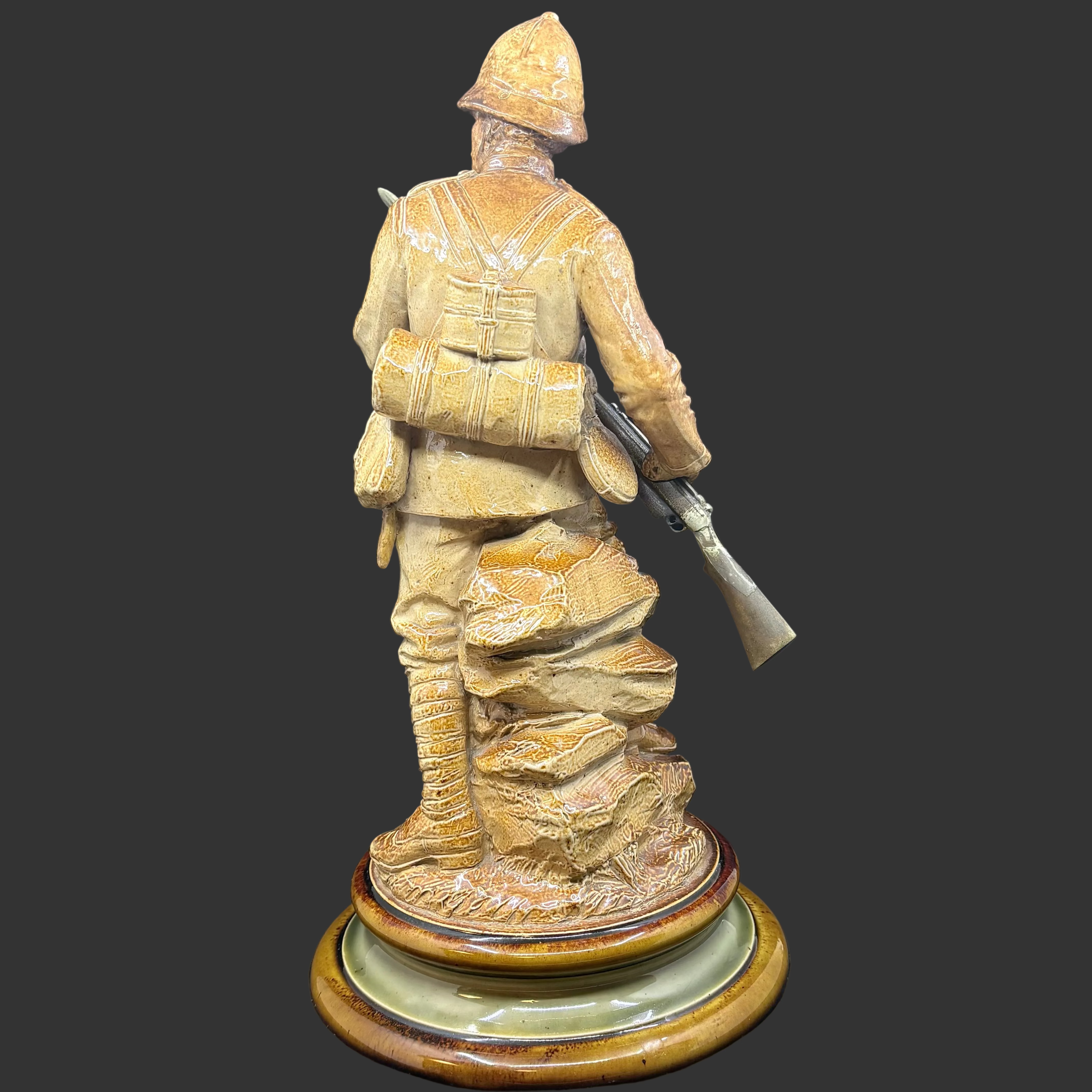 Doulton Lambeth Boer War Soldier — John Broad, circa 1901