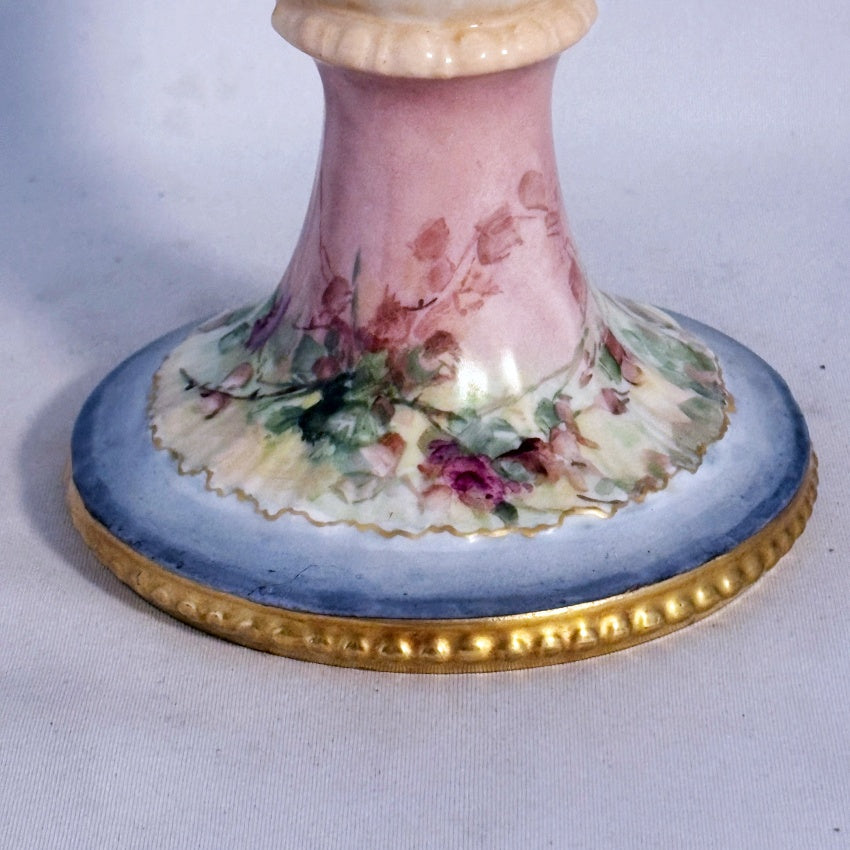 Limoges France Porcelain Vase 1893 Artist Signed Frost