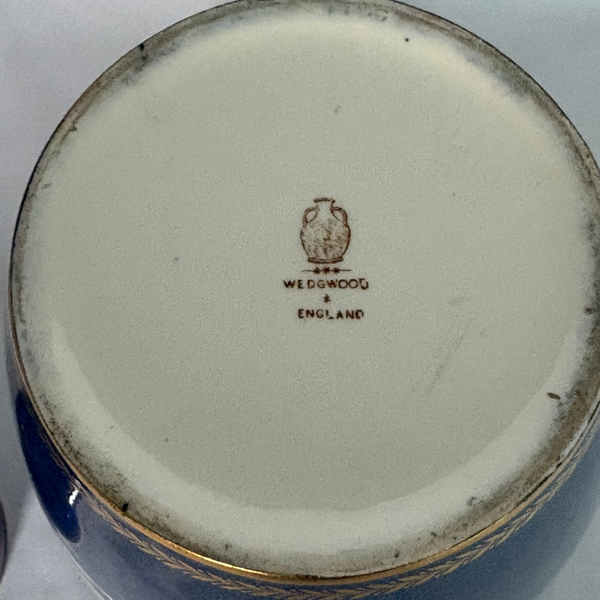 Backstamp on extremely rare Wedgwood polar bear ginger jar investment grade