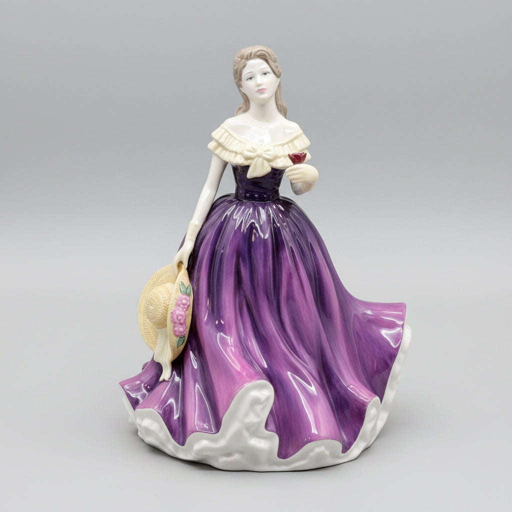 royal doulton figurines purple dress Royal Doulton Figurine Special Gift HN4744