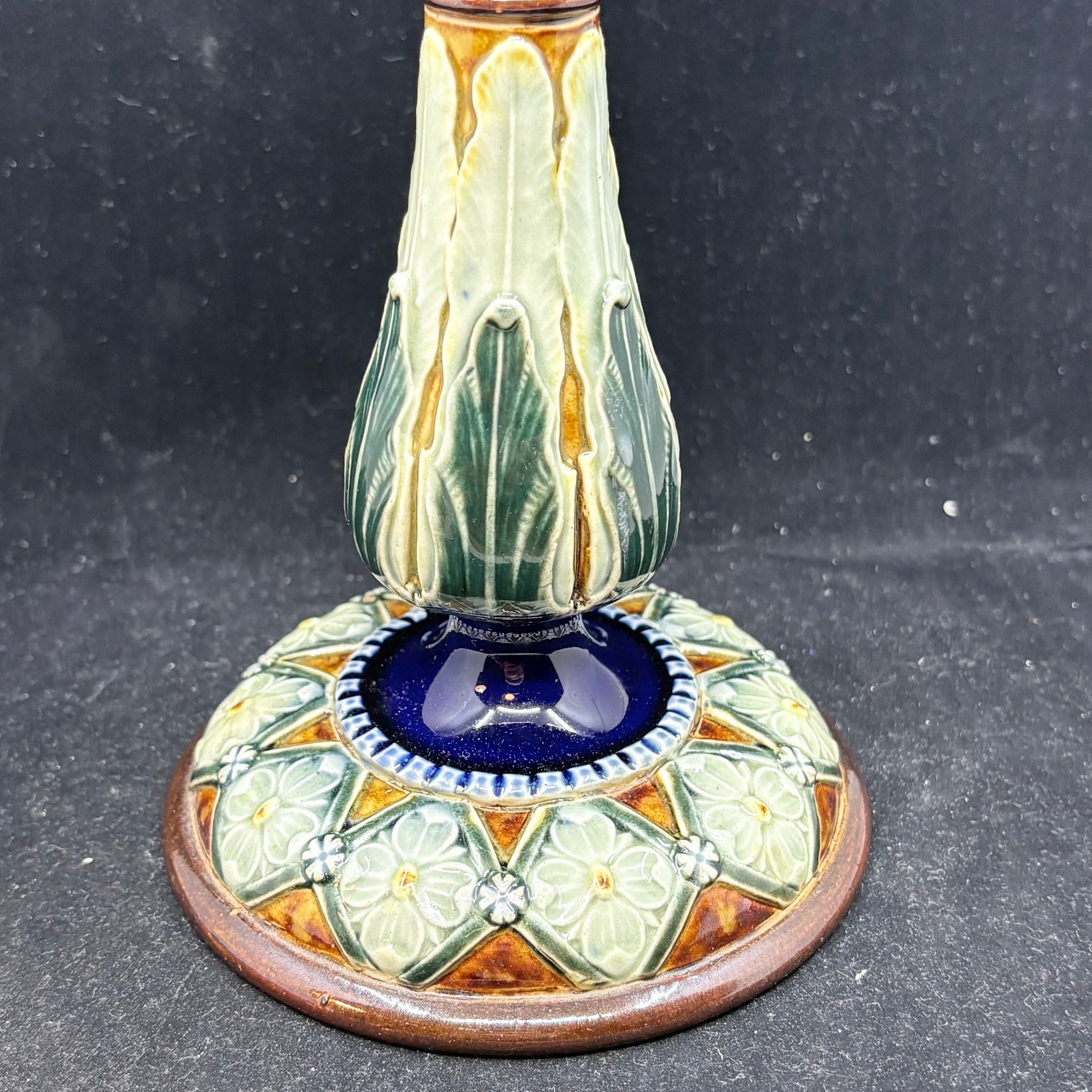 Royal Doulton Lambeth Art Nouveau Candlestick