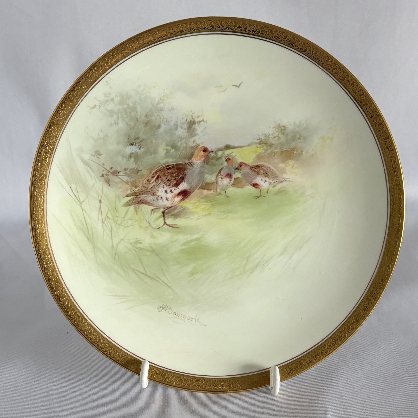 Set of Six Royal Doulton Joseph Hancock Bird Plates