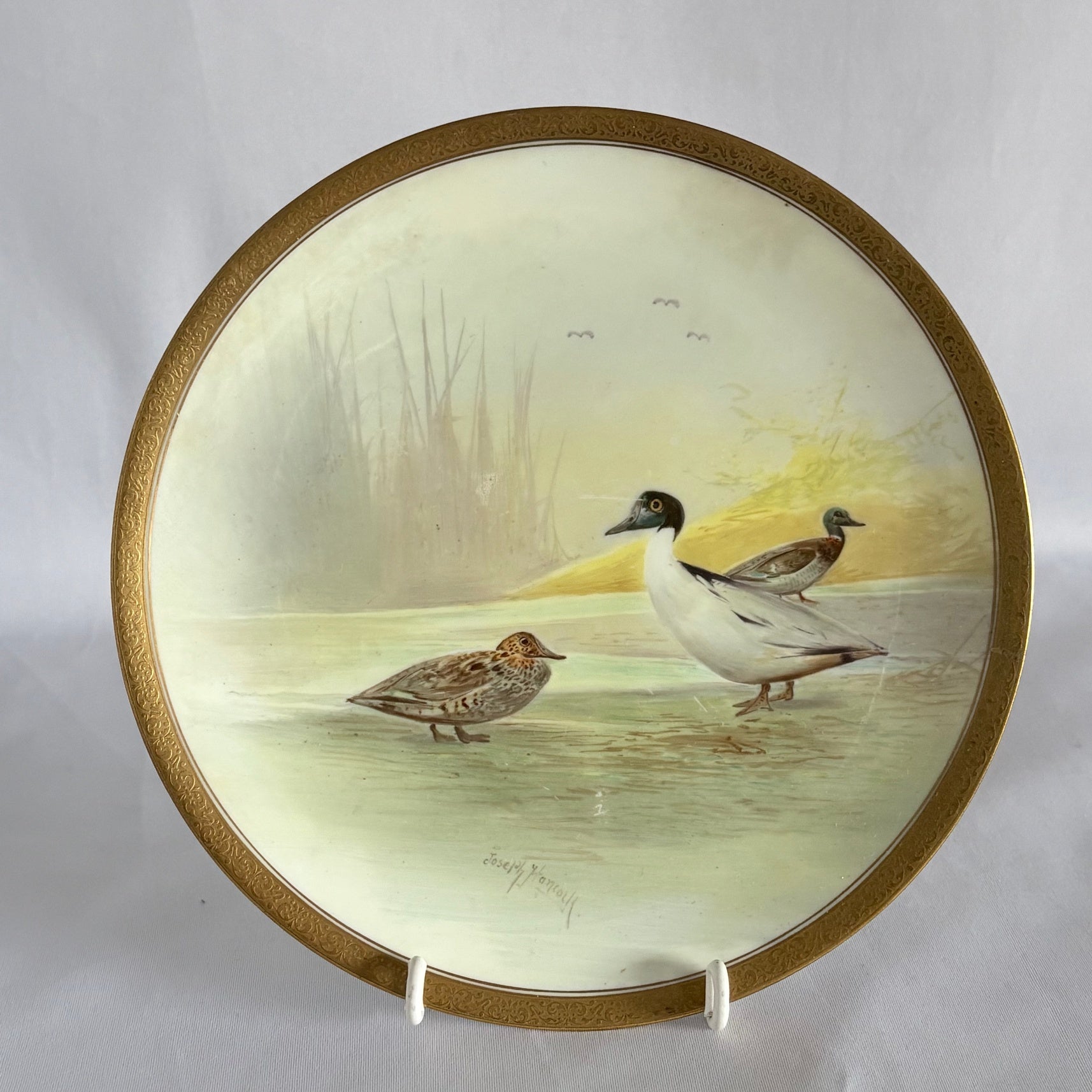 Set of Six Royal Doulton Joseph Hancock Bird Plates