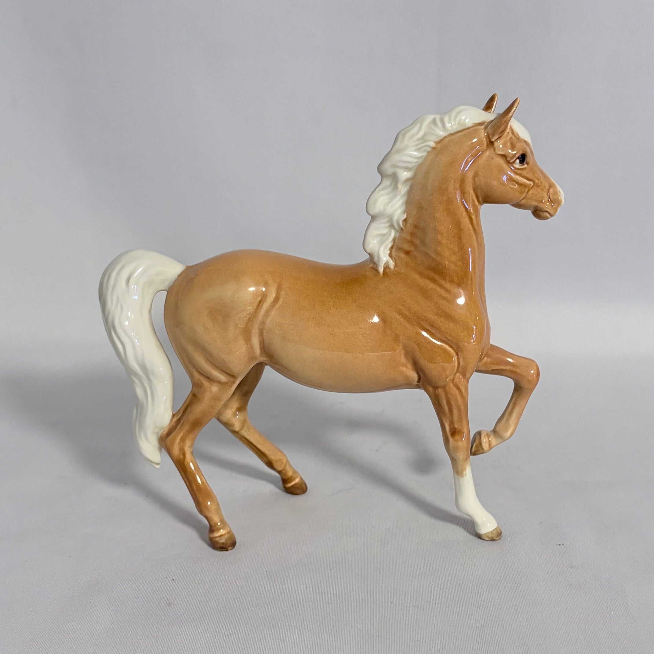 Beswick Prancing Arab Model 1261 1st Version Palomino Gloss 1952–1979