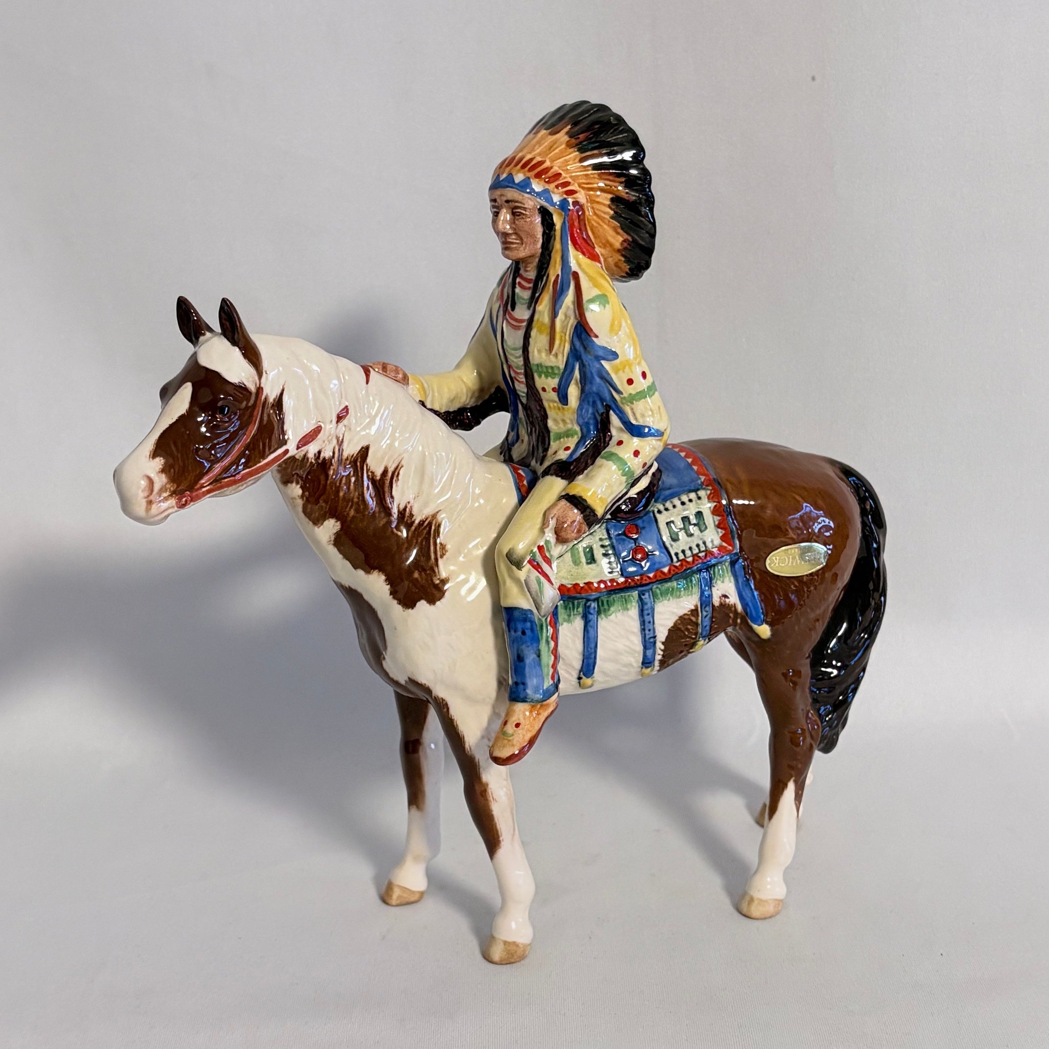 Beswick Mounted Indian Model 1391 Skewbald