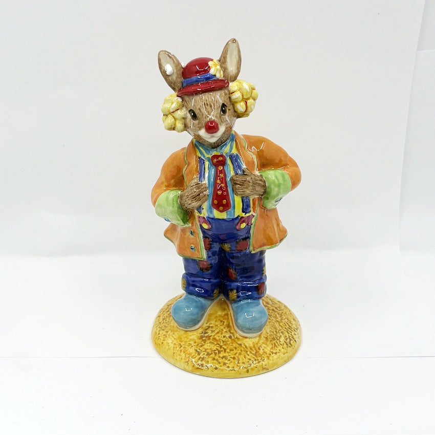 Royal Doulton Bunnykins Clown Collection-Rudolph Ringmaster, Clarissa, Clarence & Tino the Trixter DB330, 331, 332, 333 – Events 2005