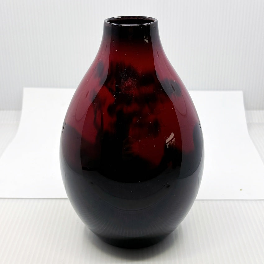 Royal Doulton Flambé Handpainted Draft Horses Vase
