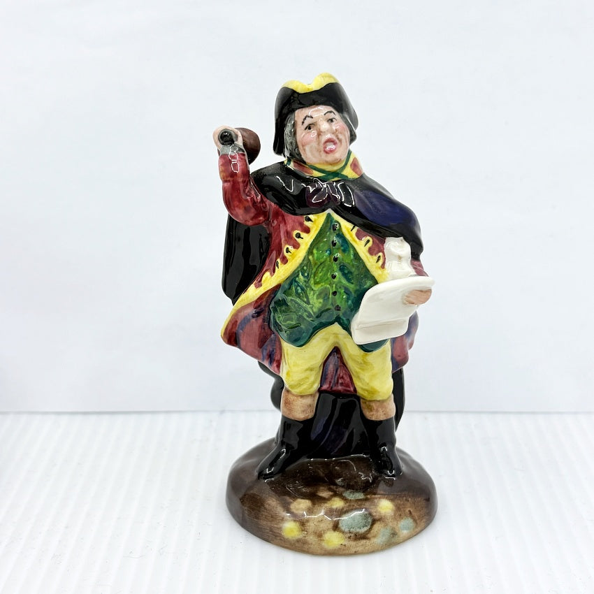 Royal Doulton Figurine Miniature Collection , Falstaff, Town Crier, Jester & Good King