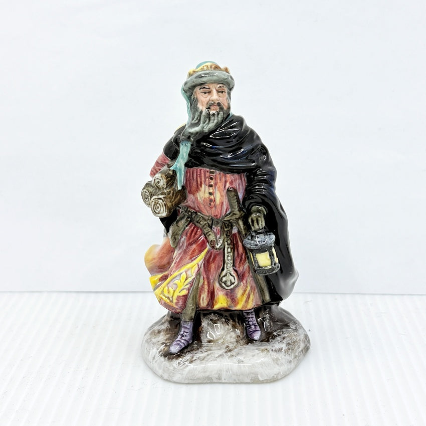 Royal Doulton Figurine Miniature Collection , Falstaff, Town Crier, Jester & Good King