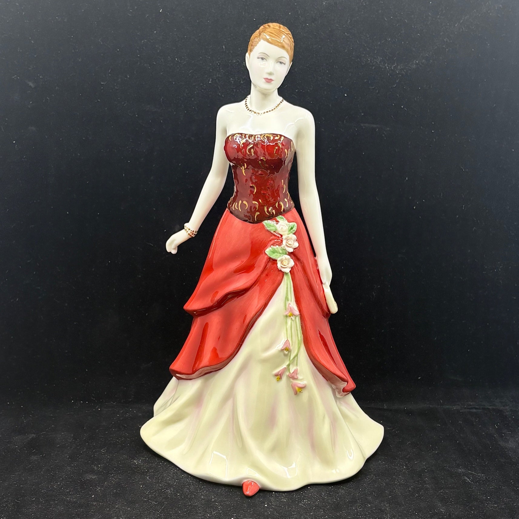 royal doulton figurines red dress Royal Doulton Emily Pretty Ladies Figure of the Year 2006 HN4817