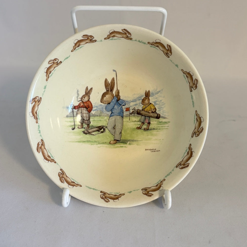 Golfing Cereal Bowl Royal Doulton Bunnykins