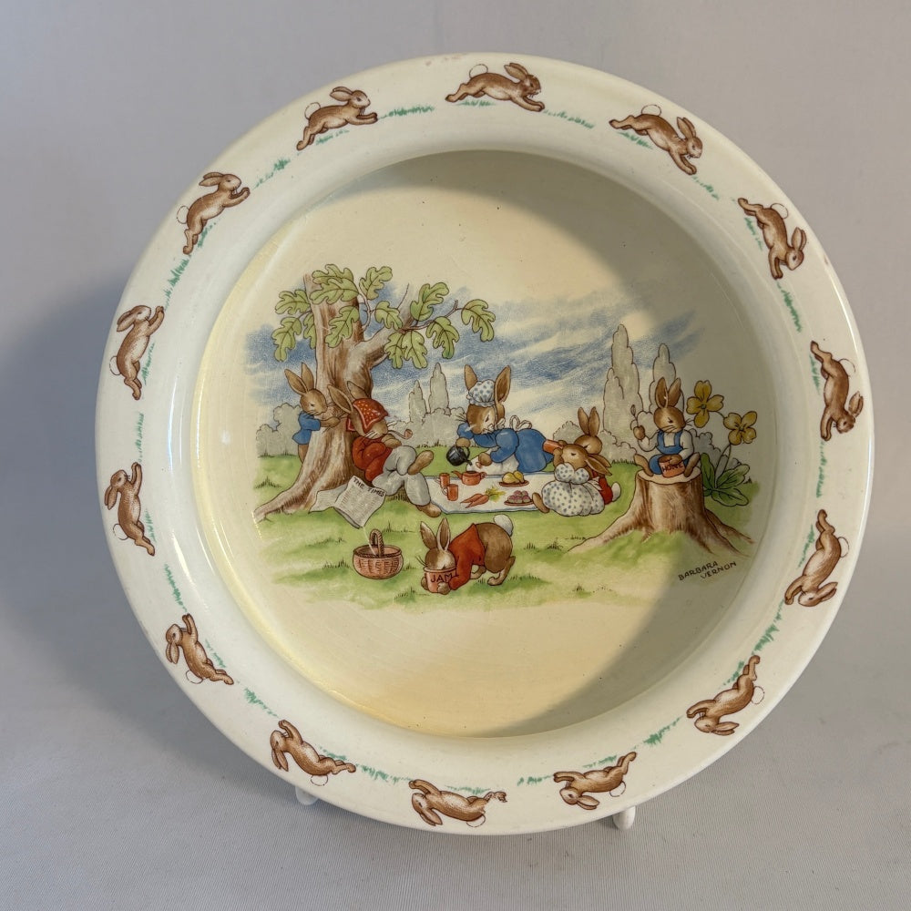 Picnic Large Baby Plate Royal Doulton Bunnykins