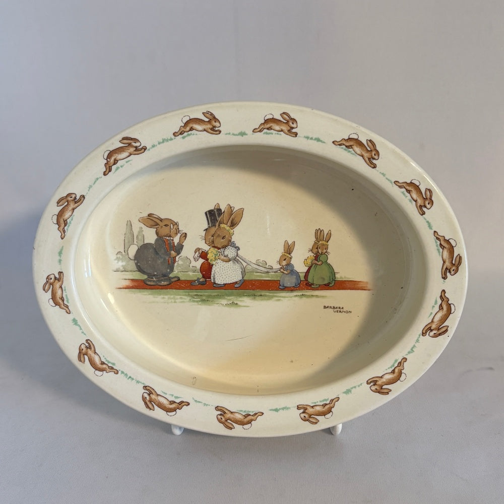 Wedding Day Large Baby Plate Royal Doulton Bunnykins