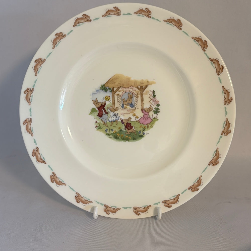 Showing Baby at Window Dinner Plate Royal Doulton Bunnykins