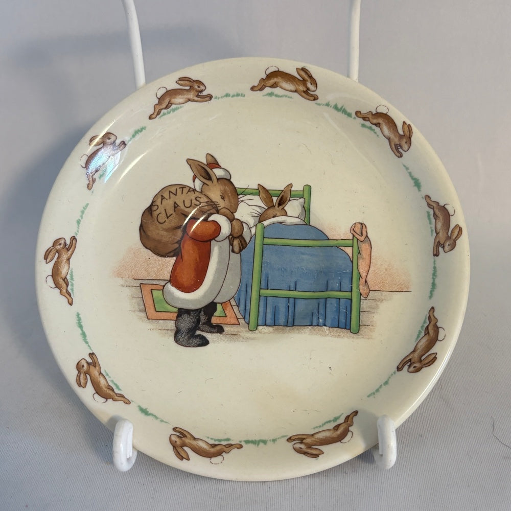 Santa Claus Saucer Royal Doulton Bunnykins