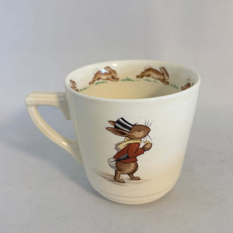 Pressing trousers Casino tea Cup Royal Doulton Bunnykins
