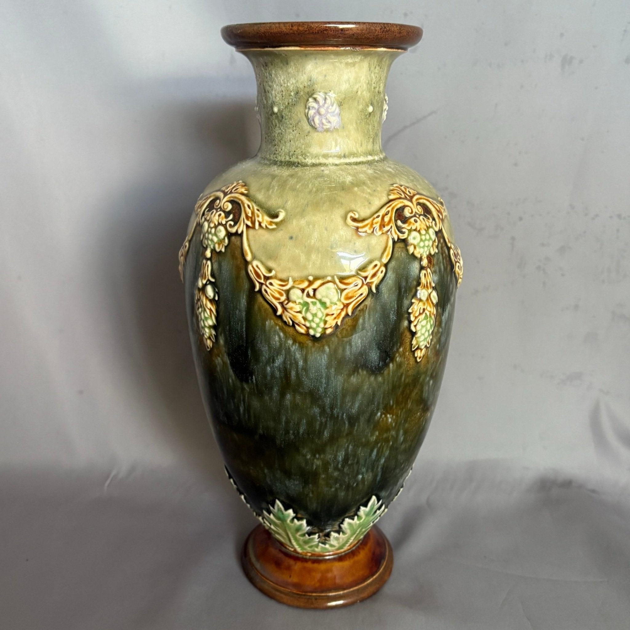 Large Royal Doulton Lambeth Classical Vase - William Cross