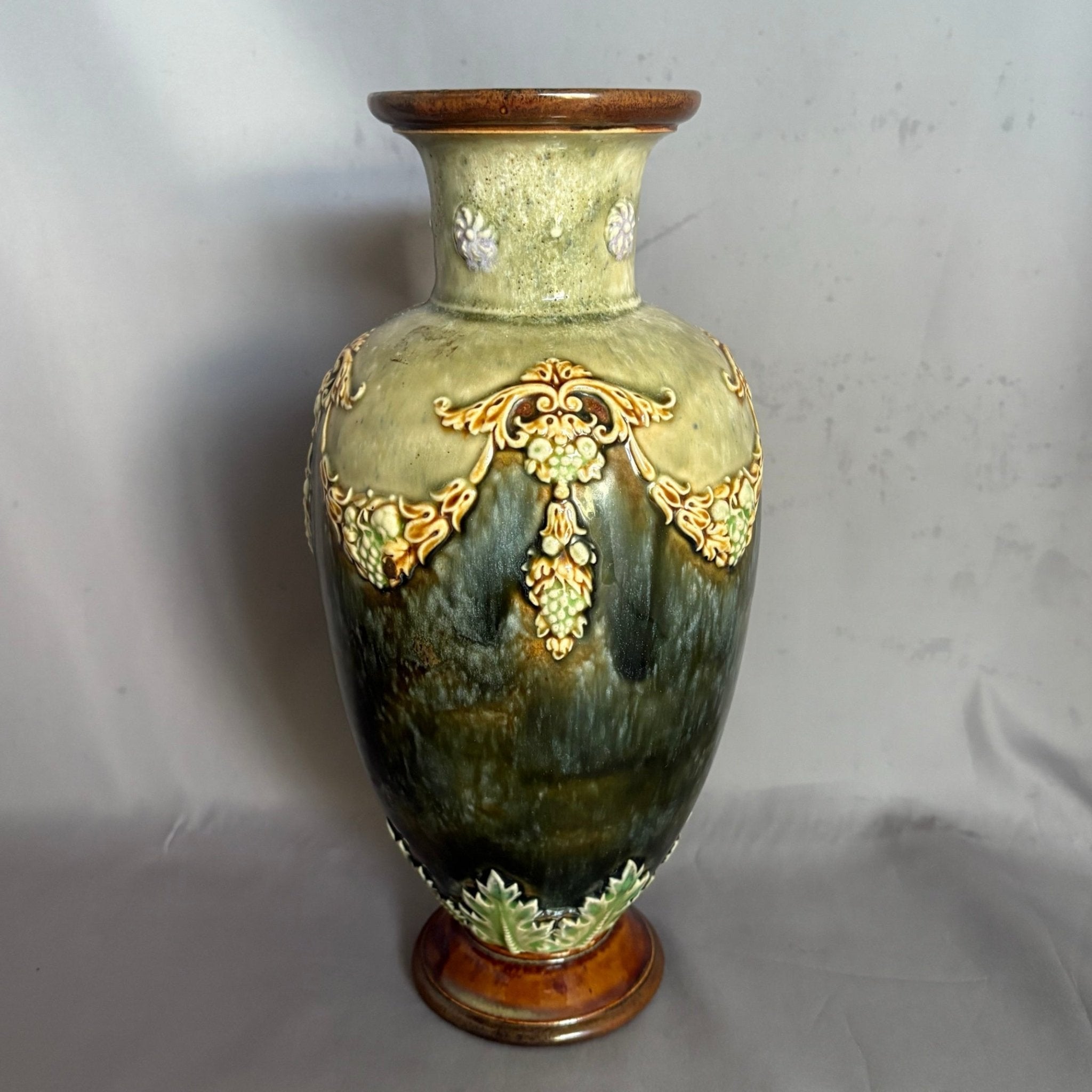 Large Royal Doulton Lambeth Classical Vase - William Cross