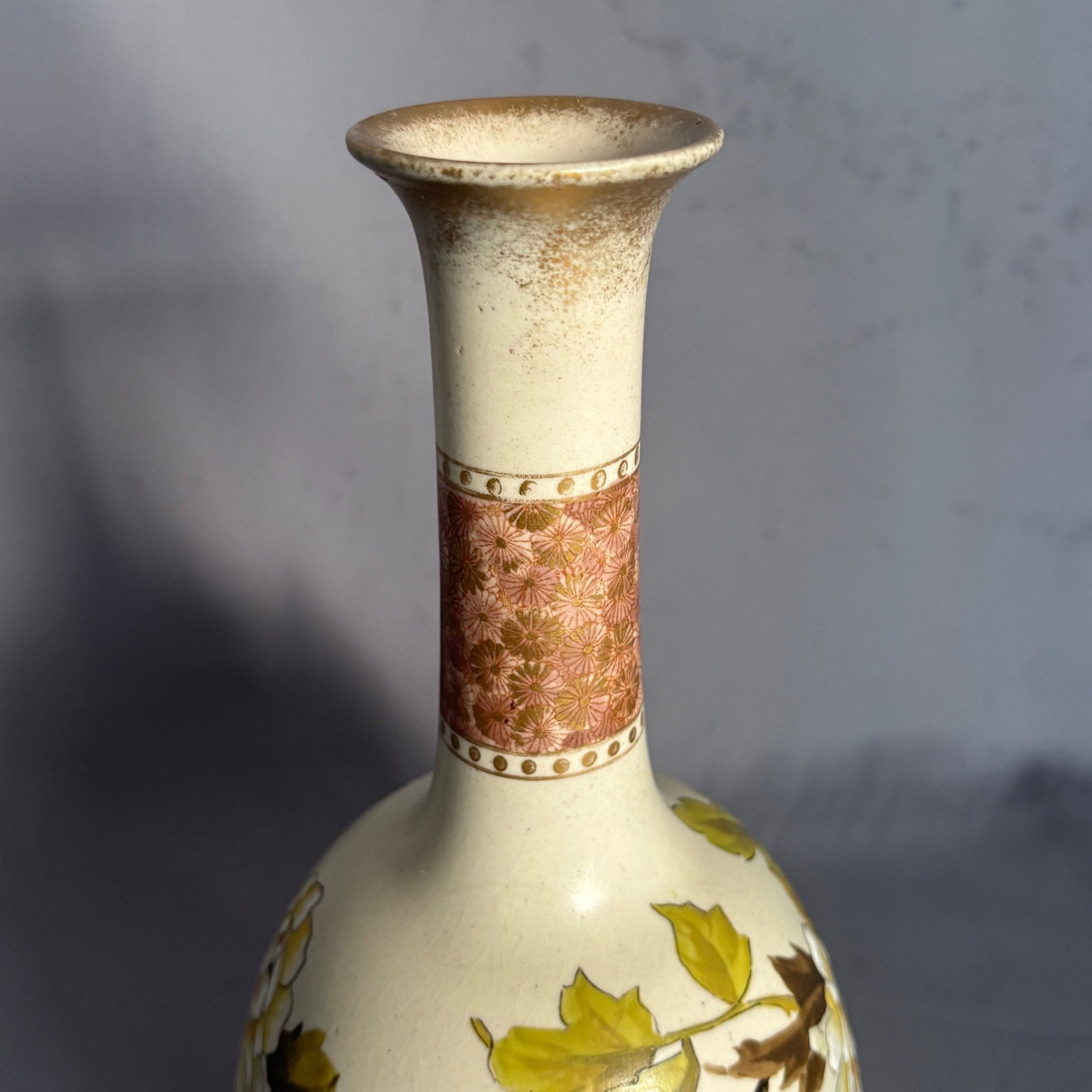 Royal Doulton Lambeth Carrara Ware Floral Vase - William Cross