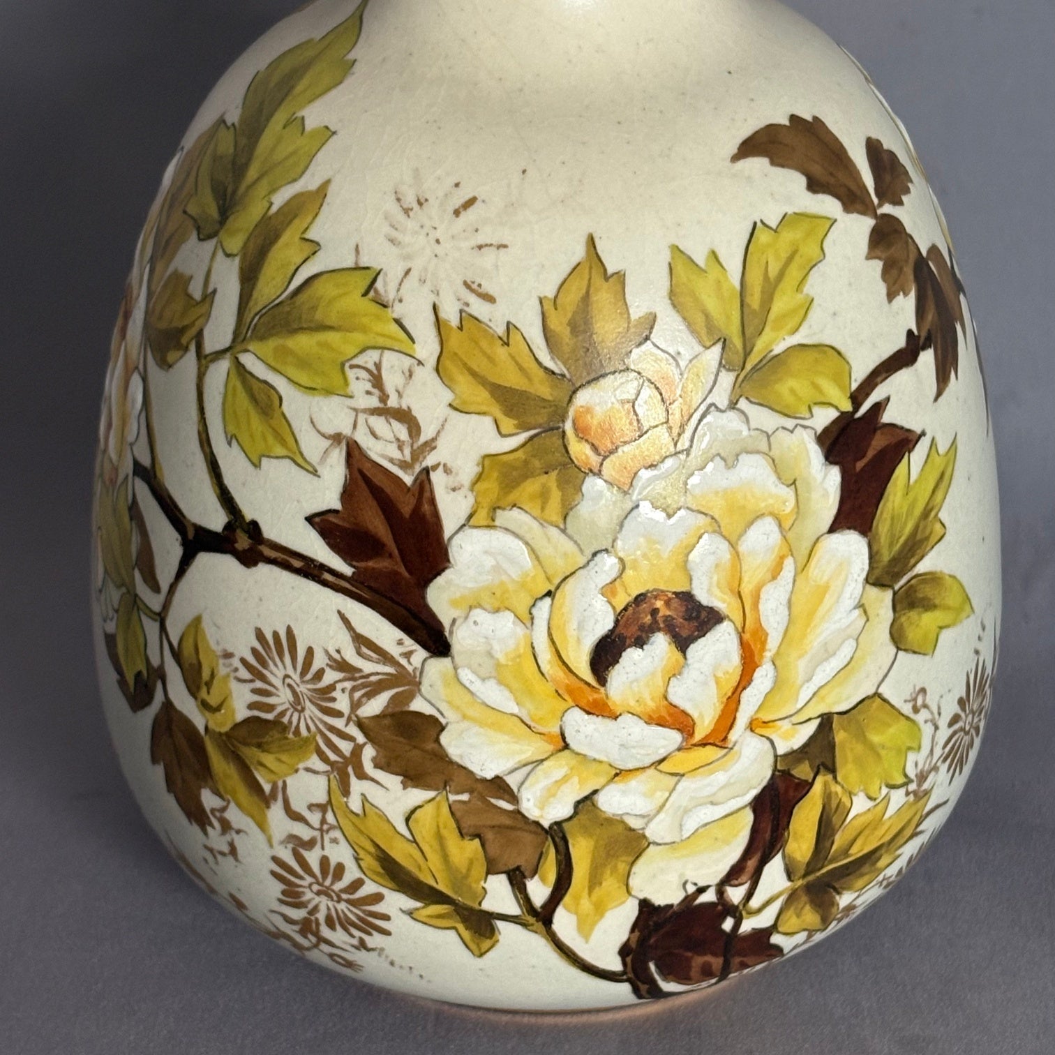 Royal Doulton Lambeth Carrara Ware Floral Vase - William Cross