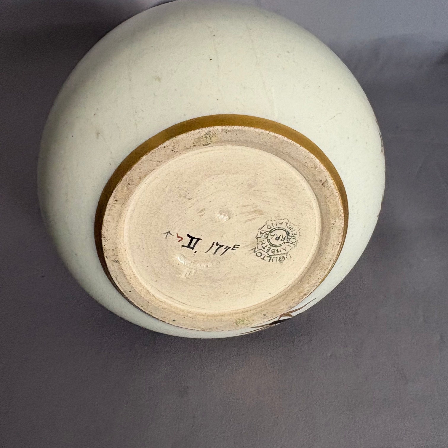 Royal Doulton Lambeth Carrara Ware Floral Vase - William Cross