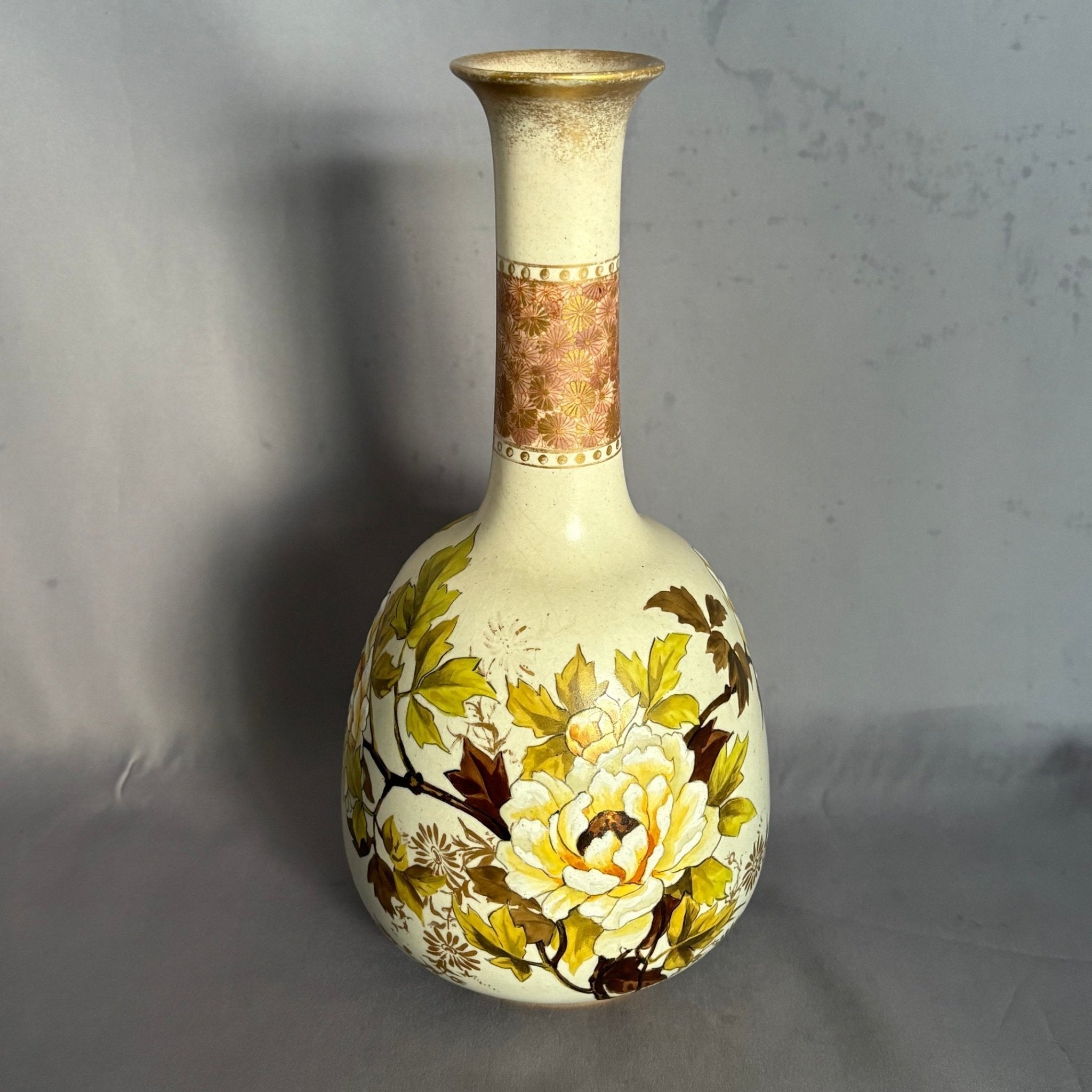 Royal Doulton Lambeth Carrara Ware Floral Vase - William Cross