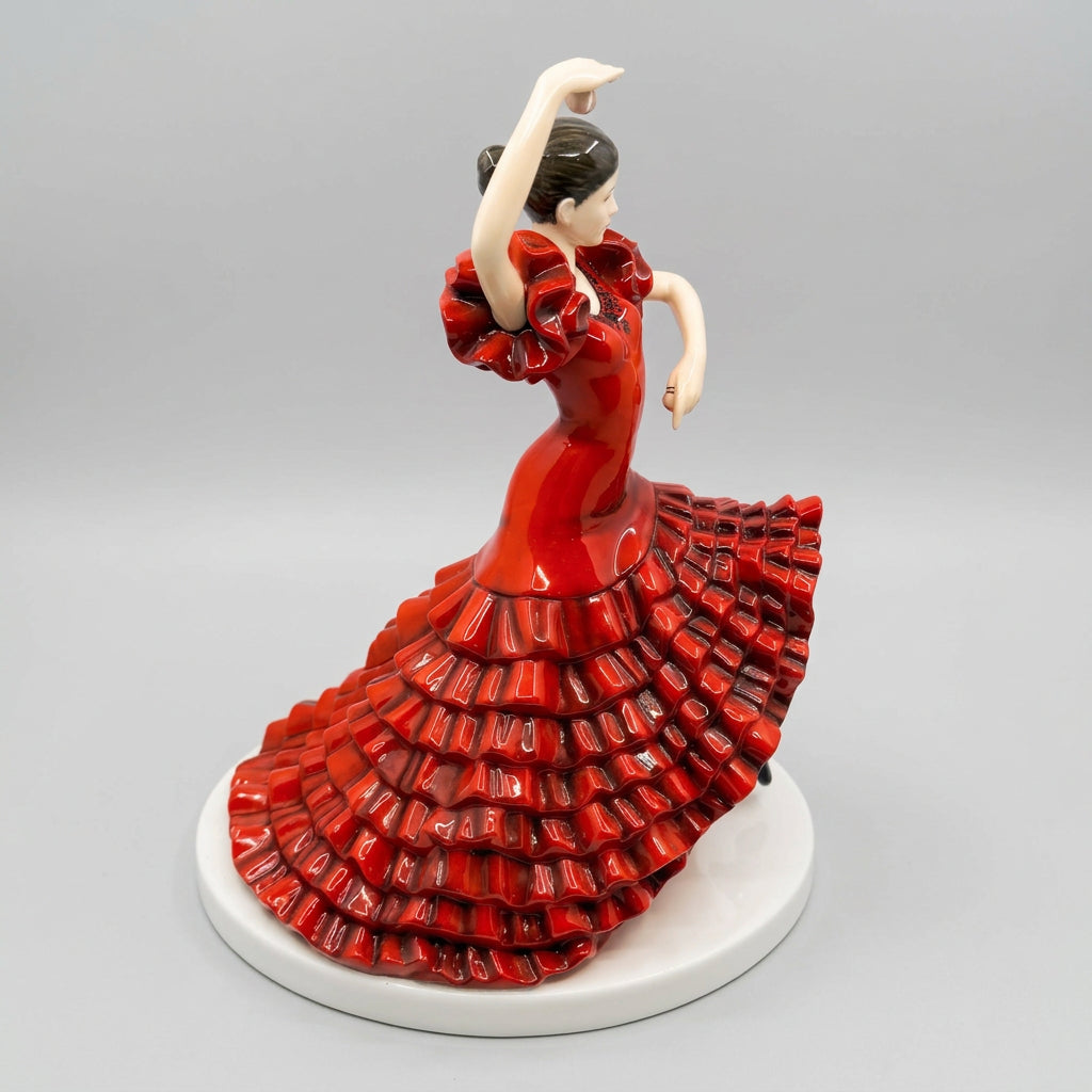 Royal Doulton Figurine Spanish Flamenco Dancer HN5570- Side