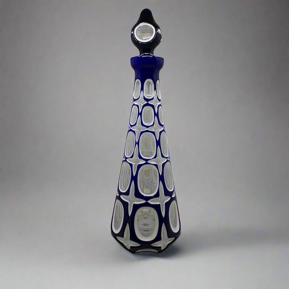 Bohmeian Cut Glass Art Deco Decanter - William Cross