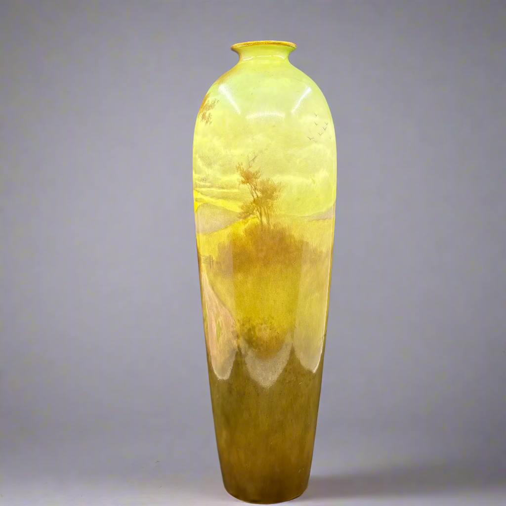 Tall Doulton Royal Doulton Burslem Cattle Vase - William Cross
