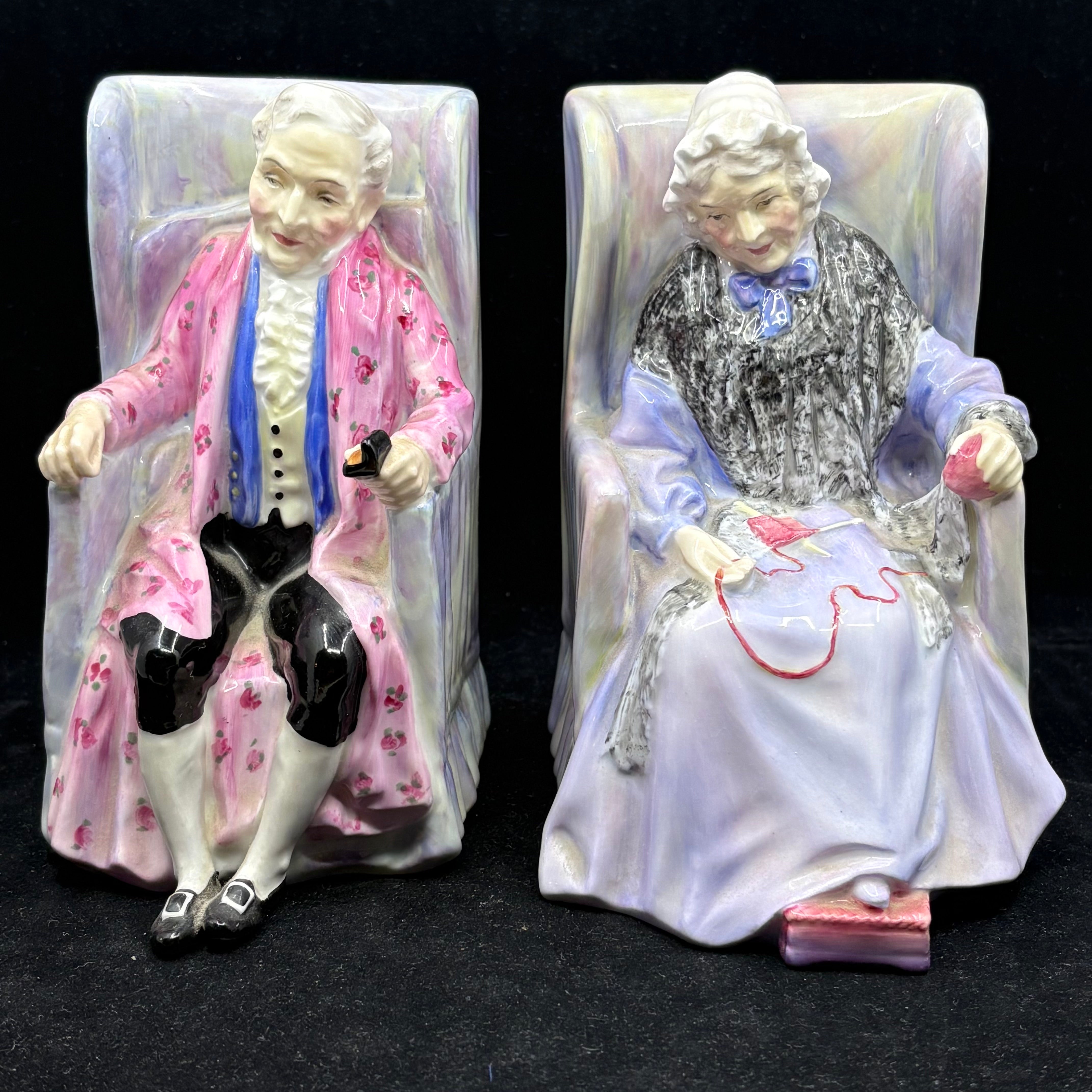 Royal Doulton Darby HN2024 & Joan HN2023 - 5.75" Figurine - William Cross