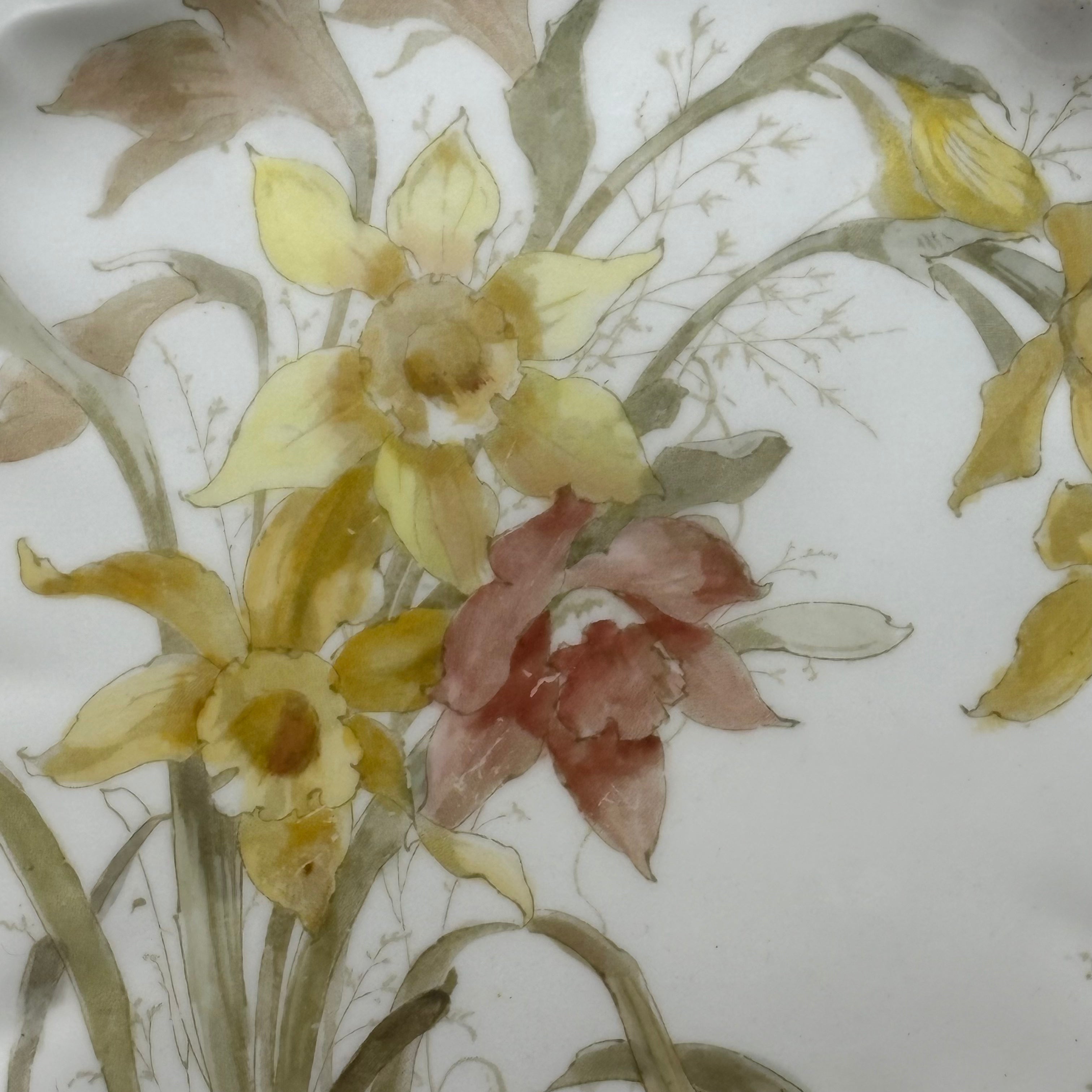 Doulton Burslem Floral Plate C. 1885