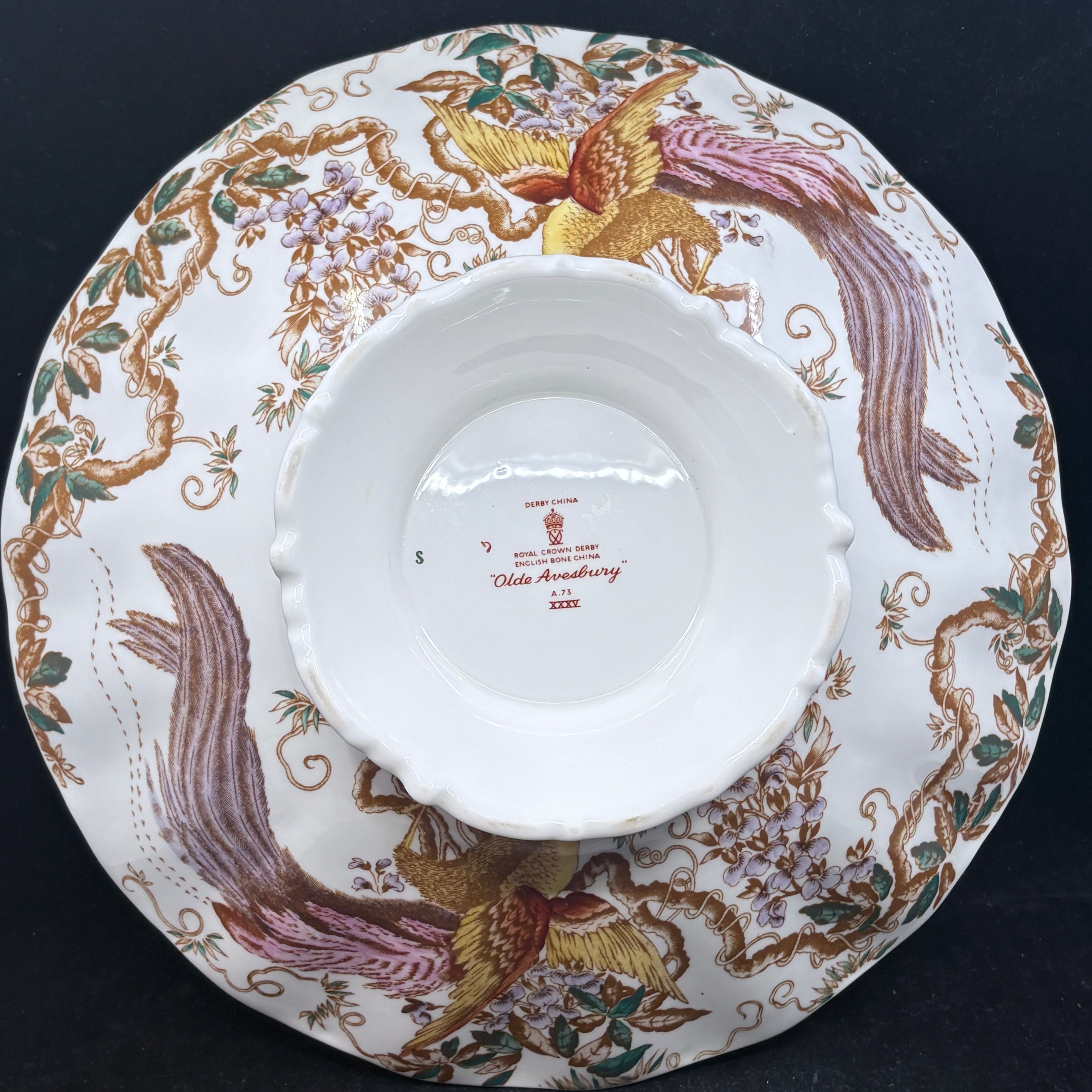 Royal Crown Derby Olde Avesbury Footed Comport