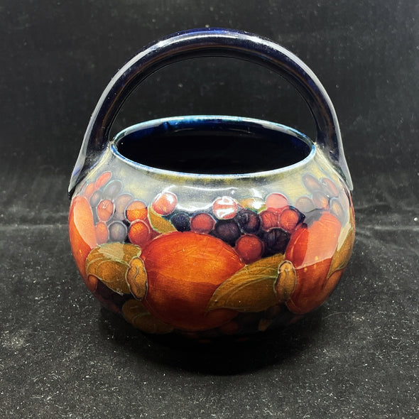 Rare Art Deco Pomagrantie Moorcroft Sugar Bowl- William Cross