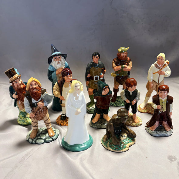 Royal Doulton Figurines Middle Earth Complete Set 12pc - William Cross