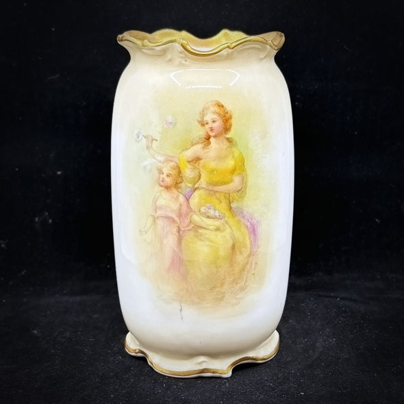 Royal Doulton Mother & Child Vase by A Dix - William Cross