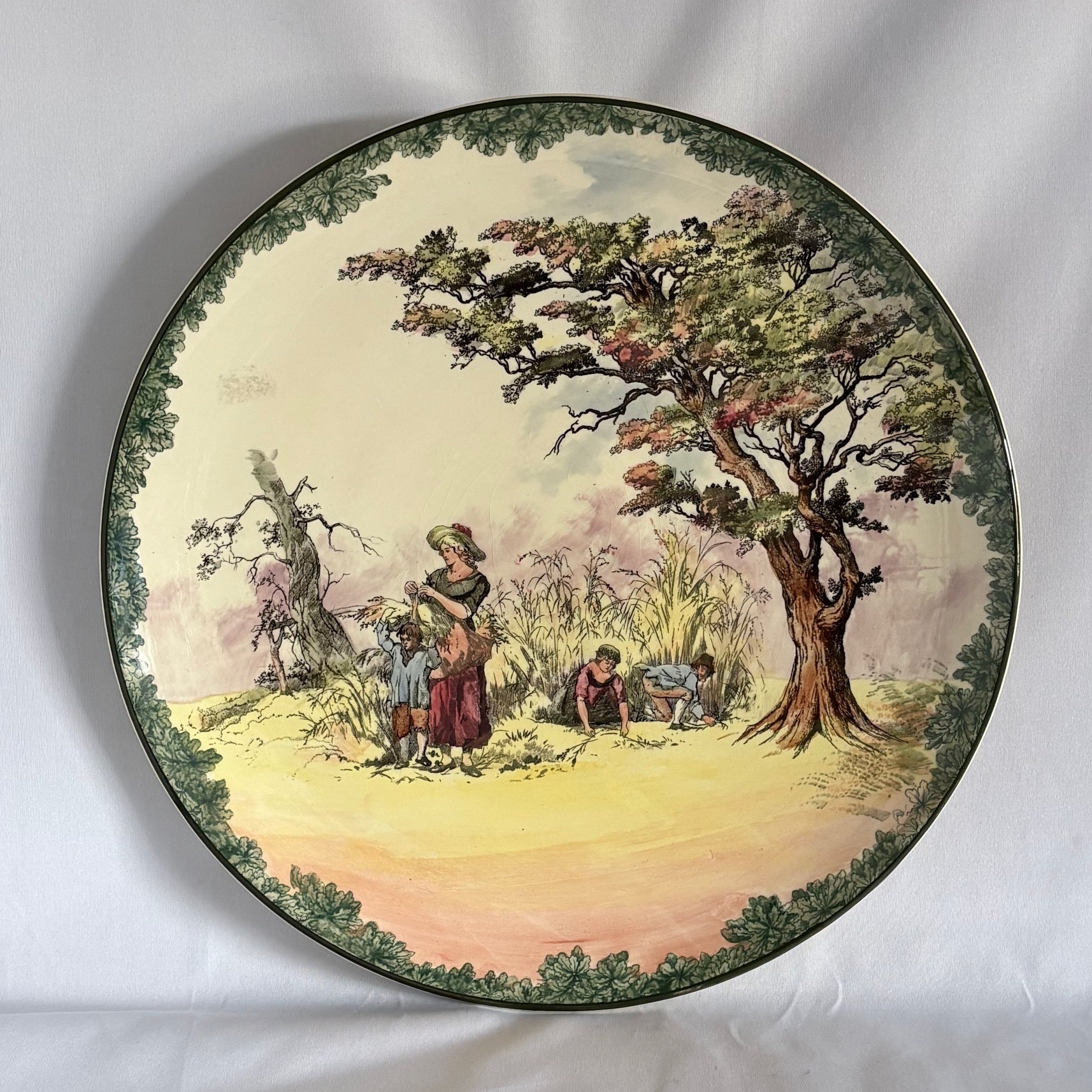 Royal Doulton OId English Scenes The Gleaners Charger - William Cross