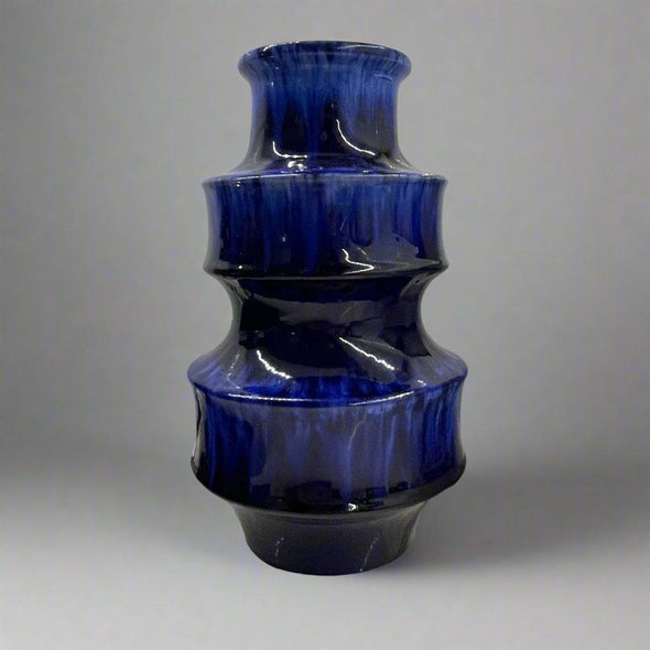 West German Cobalt Blue Vase 267-25 - William Cross