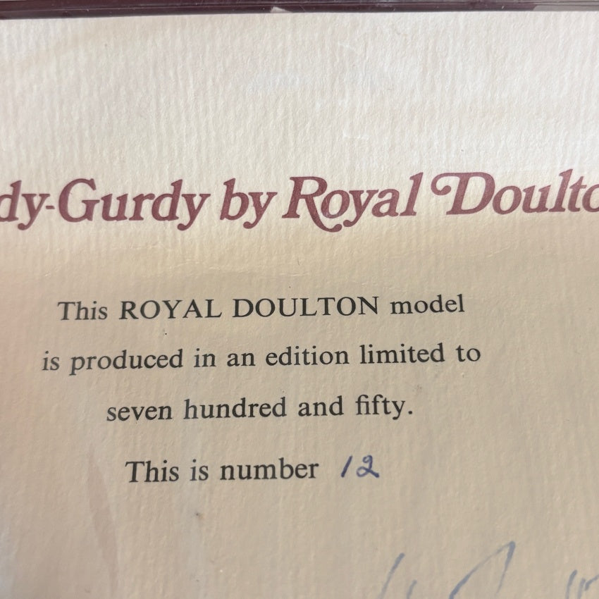 Royal Doulton Figurine Hurdy Gurdy HN2796