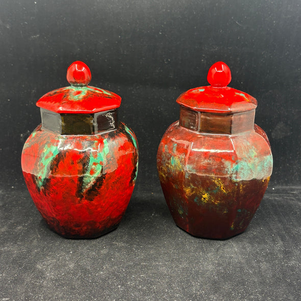 Royal Doulton Flambe Sung/Noke Ginger Jars  - William Cross 