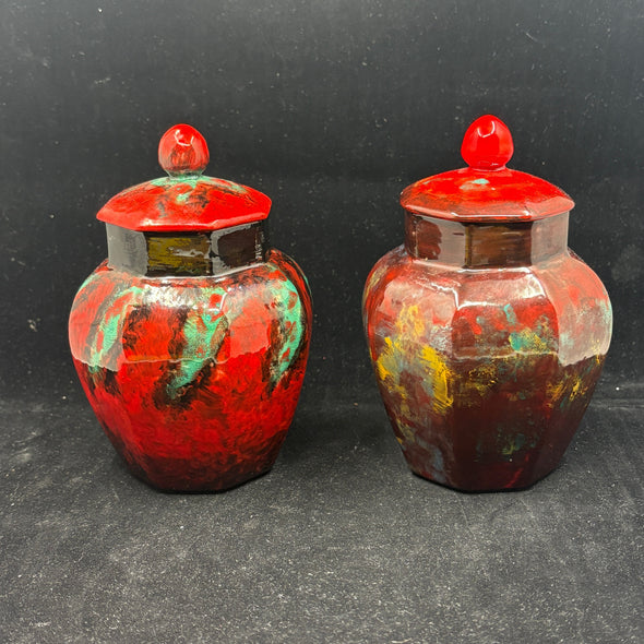 Royal Doulton Flambe Sung/Noke Ginger Jars  - William Cross 