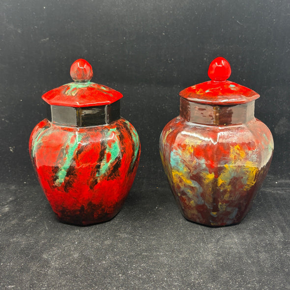 Royal Doulton Flambe Sung/Noke Ginger Jars  - William Cross 