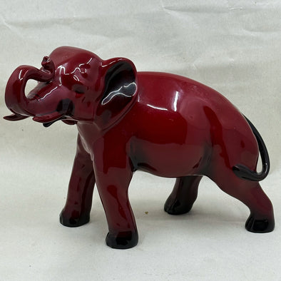 Royal Doulton Flambe Medium Size Elephant HN891A - William Cross