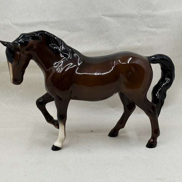 Beswick Stocky Jogging Mare in Brown Model #855 - William Cross