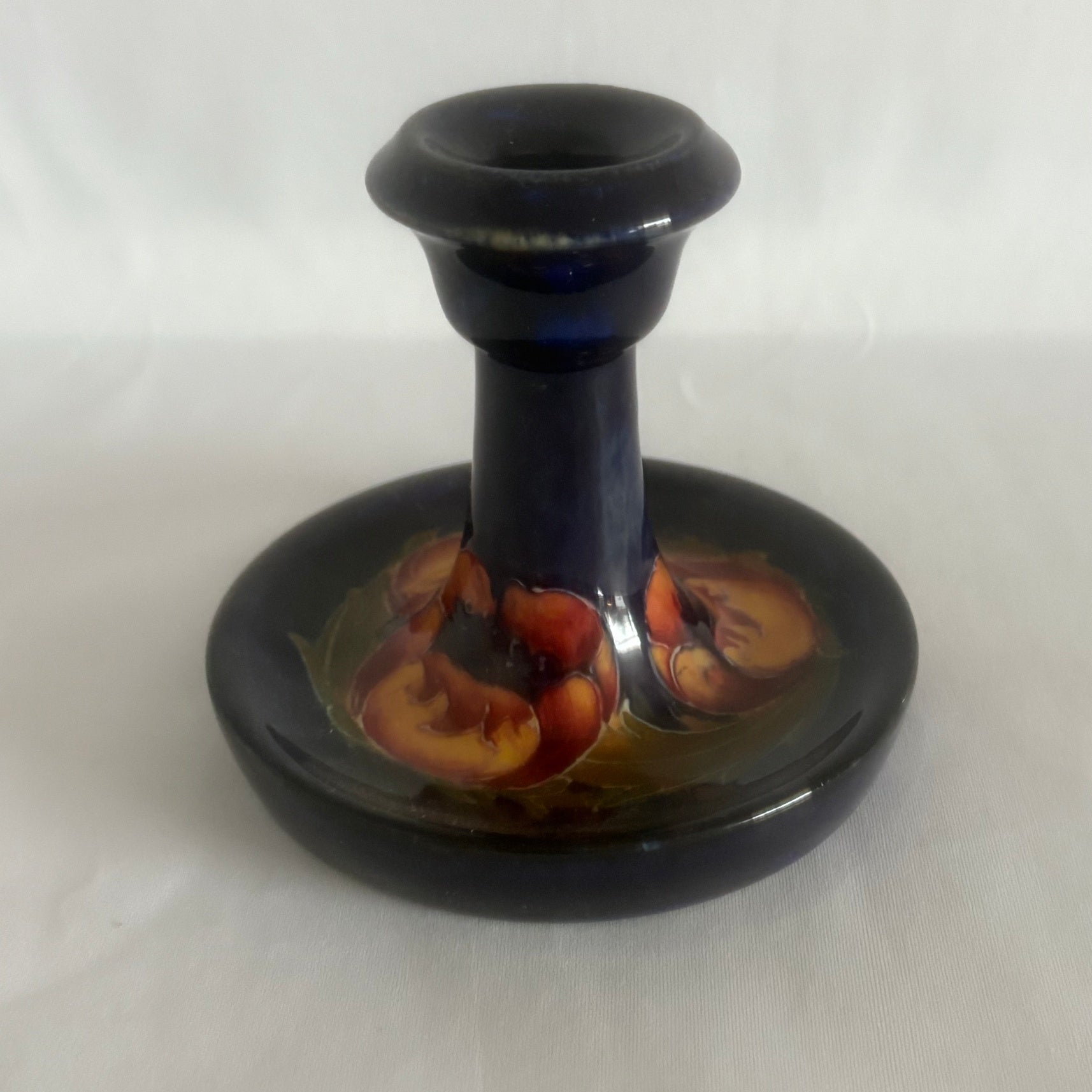 William Moorcroft Pottery Chamber Stick Poppy Design