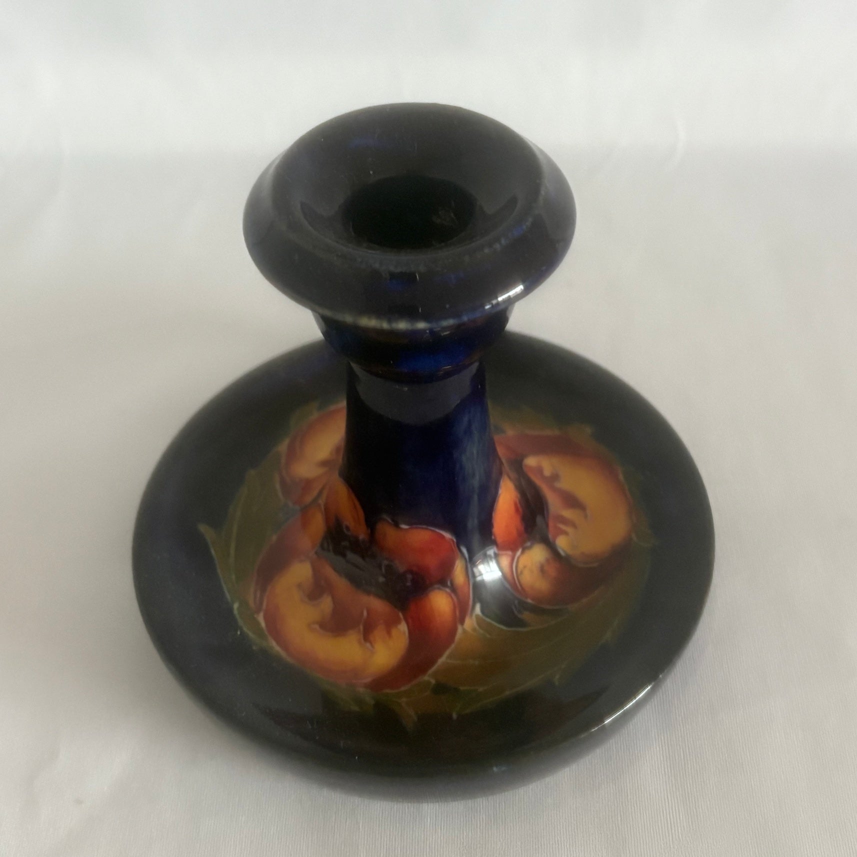 William Moorcroft Pottery Chamber Stick Poppy Design