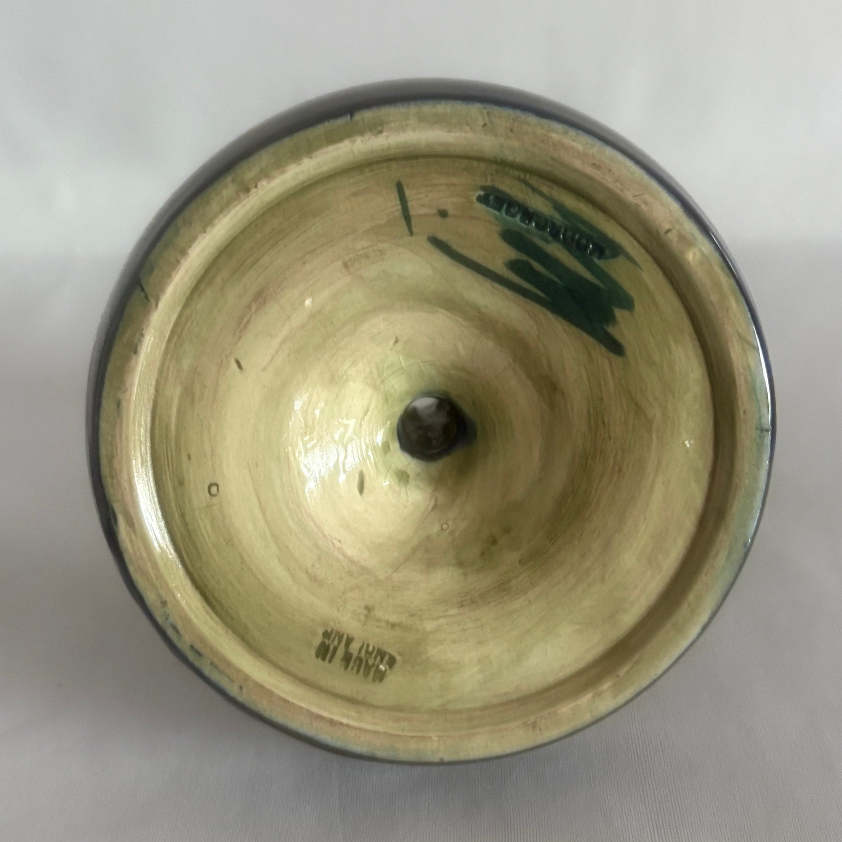 William Moorcroft Pottery Chamber Stick Poppy Design