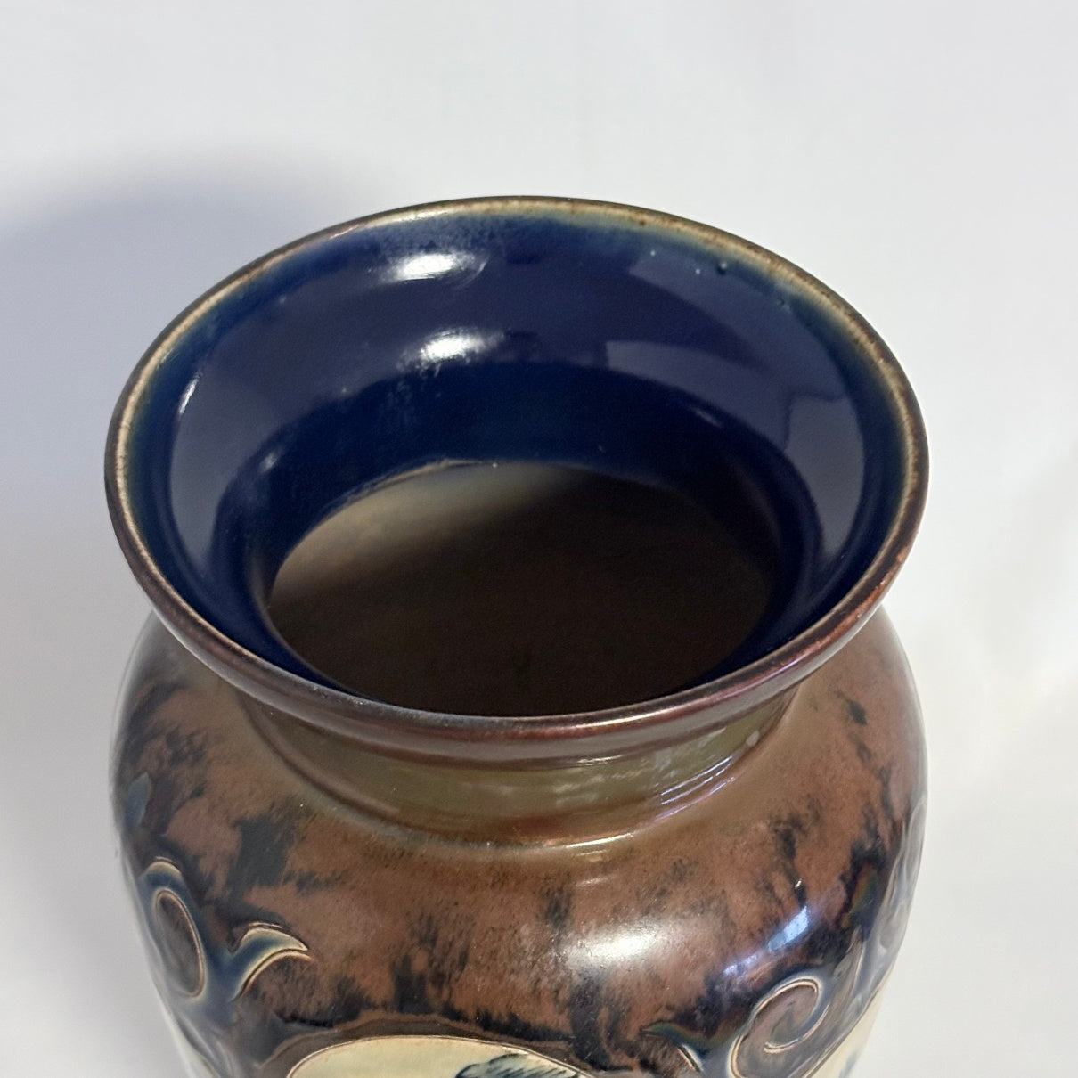 Royal Doulton Lambeth Florence Barlow Bird Vase 